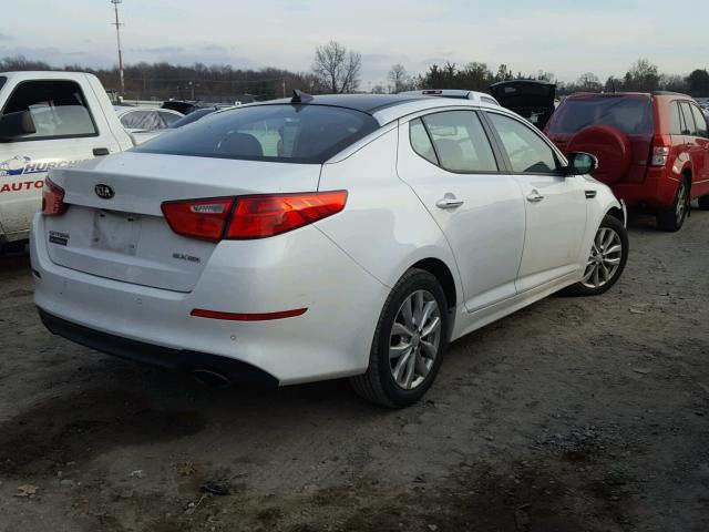 5XXGN4A71FG497148 - 2015 KIA OPTIMA EX WHITE photo 4