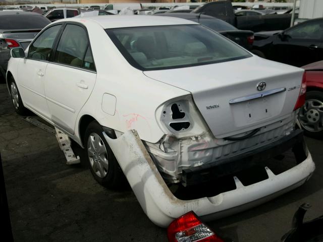 4T1BE32K74U377087 - 2004 TOYOTA CAMRY LE WHITE photo 3
