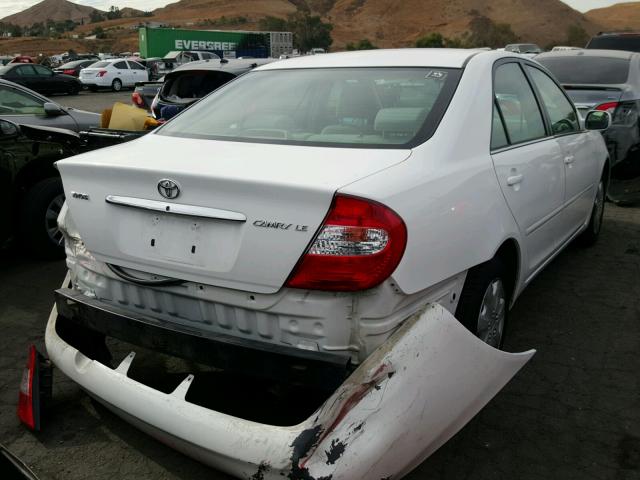 4T1BE32K74U377087 - 2004 TOYOTA CAMRY LE WHITE photo 4