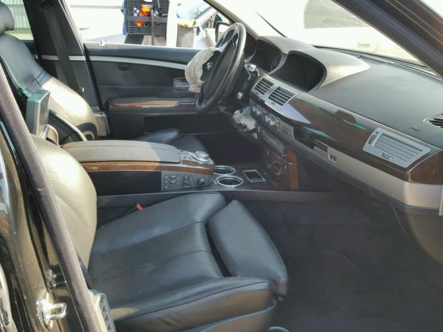 WBAHN83566DT59037 - 2006 BMW 750 LI BLACK photo 5