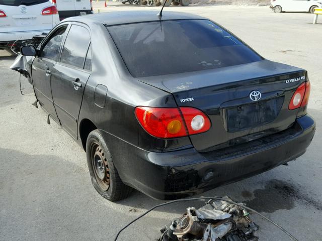 1NXBR32E24Z277834 - 2004 TOYOTA COROLLA CE BLACK photo 3