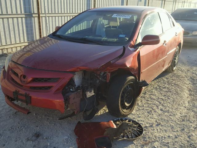 5YFBU4EE3CP005177 - 2012 TOYOTA COROLLA BA RED photo 2