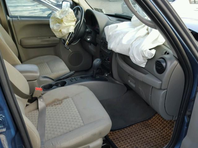 1J4GL48K45W550237 - 2005 JEEP LIBERTY SP BLUE photo 5