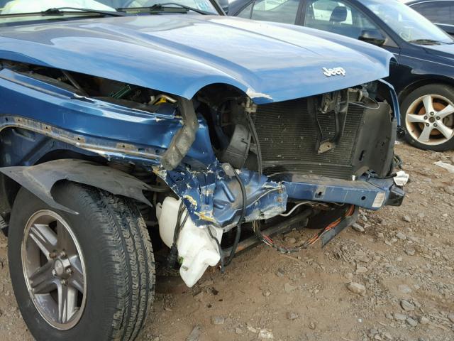 1J4GL48K45W550237 - 2005 JEEP LIBERTY SP BLUE photo 9