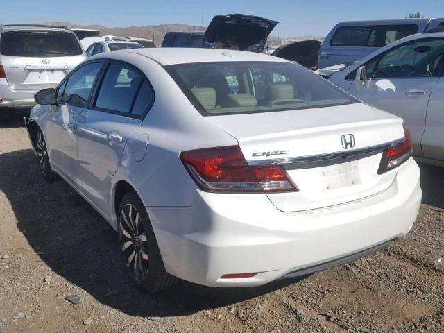 19XFB2F91FE270781 - 2015 HONDA CIVIC EXL 白色 照片 3