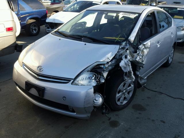 JTDKB20U877592931 - 2007 TOYOTA PRIUS SILVER photo 2