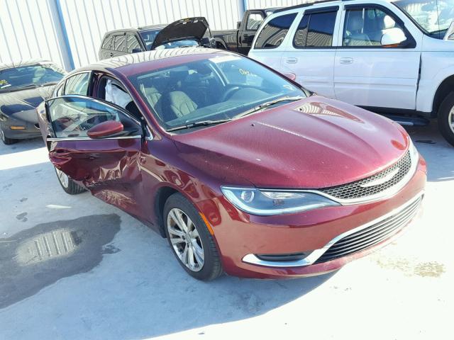 1C3CCCAB6FN708730 - 2015 CHRYSLER 200 LIMITE BURGUNDY photo 1