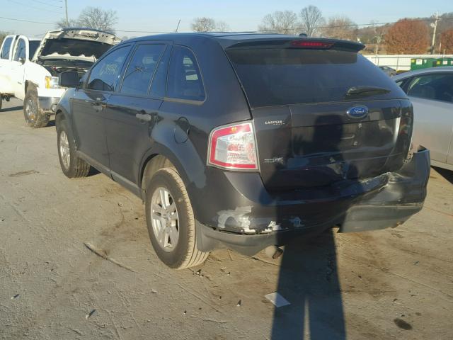 2FMDK36C87BB51512 - 2007 FORD EDGE SE BLACK photo 3