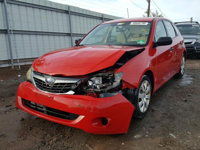 JF1GH61628G813829 - 2008 SUBARU IMPREZA 2. RED photo 2