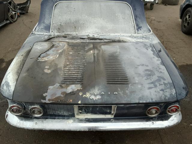 40967W225292 - 1964 CHEVROLET CORVAIR BLUE photo 7