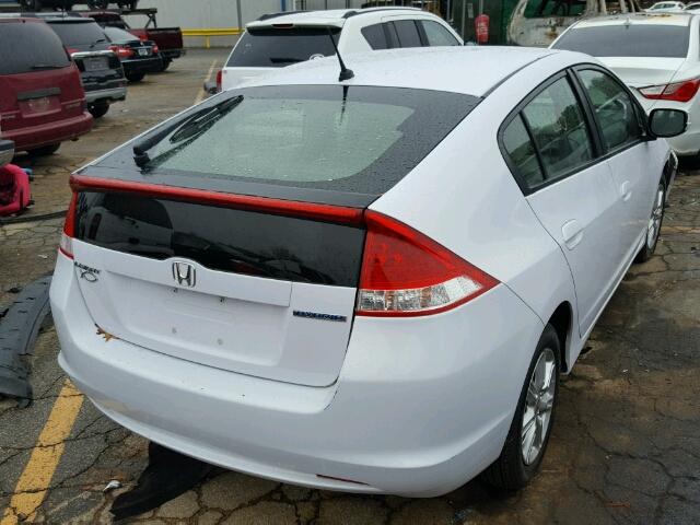 JHMZE2H78AS031118 - 2010 HONDA INSIGHT EX WHITE photo 4