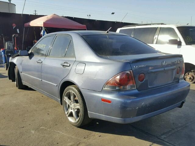 JTHBD192350096087 - 2005 LEXUS IS 300 BLUE photo 3