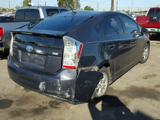 JTDKN3DU9A0043908 - 2010 TOYOTA PRIUS GRAY photo 4