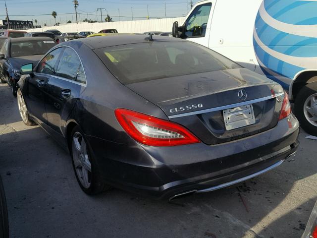 WDDLJ7DB4EA117893 - 2014 MERCEDES-BENZ CLS 550 BLUE photo 3