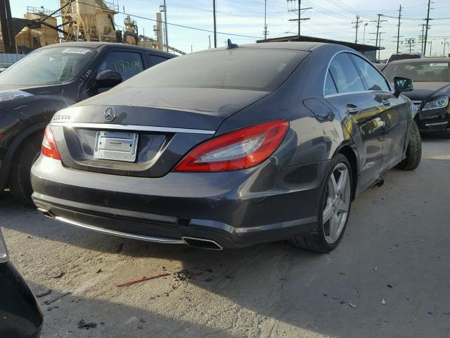 WDDLJ7DB4EA117893 - 2014 MERCEDES-BENZ CLS 550 BLUE photo 4