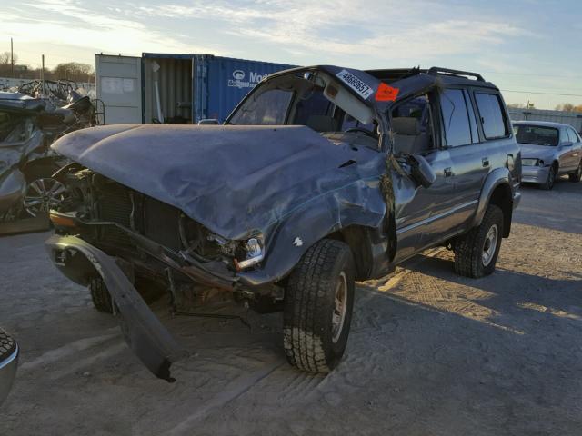 JT3FJ80W7N0041490 - 1992 TOYOTA LAND CRUIS GRAY photo 2