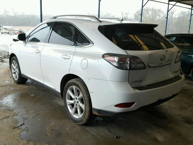 JTJZK1BA6A2408339 - 2010 LEXUS RX 350 WHITE photo 3