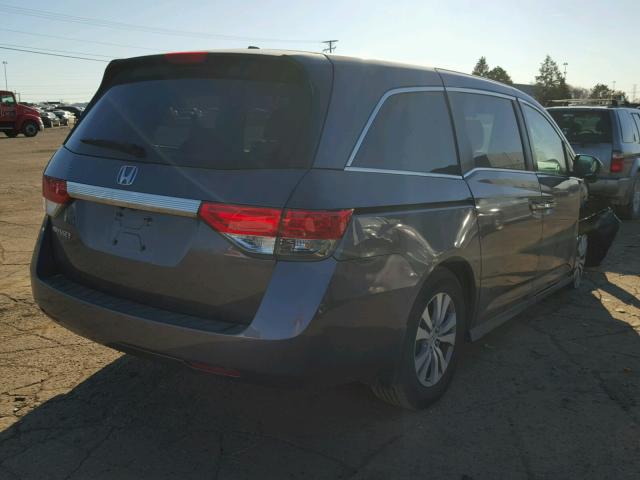 5FNRL5H65GB025332 - 2016 HONDA ODYSSEY EX GRAY photo 4