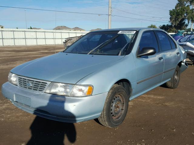 1N4AB41DXTC745581 - 1996 NISSAN SENTRA E BLUE photo 2