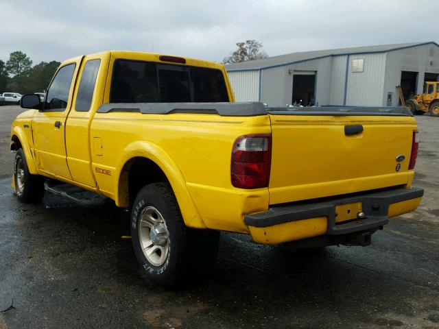 1FTYR44U92PA36647 - 2002 FORD RANGER SUP YELLOW photo 3