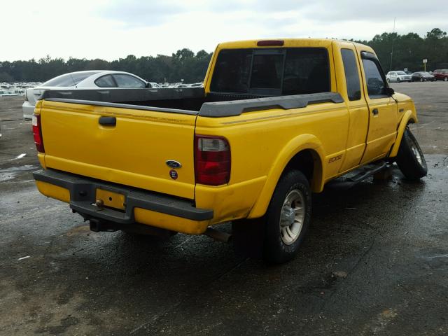 1FTYR44U92PA36647 - 2002 FORD RANGER SUP YELLOW photo 4