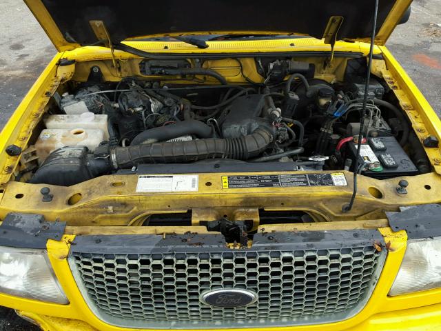 1FTYR44U92PA36647 - 2002 FORD RANGER SUP YELLOW photo 7