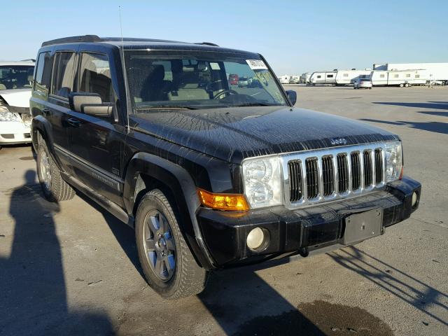 1J8HG48K77C632958 - 2007 JEEP COMMANDER BLACK photo 1