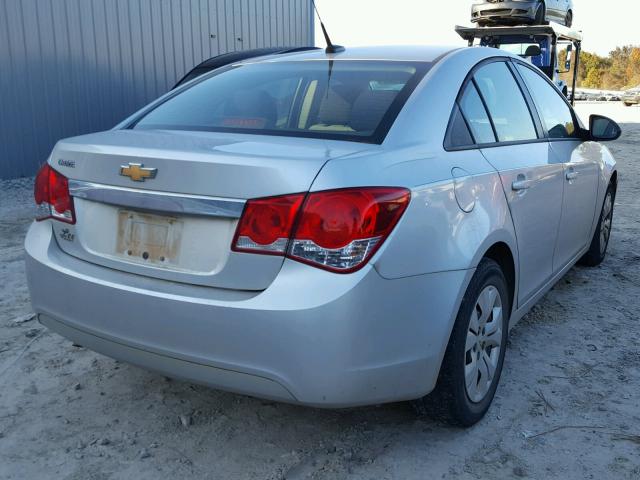 1G1PA5SHXE7144044 - 2014 CHEVROLET CRUZE LS SILVER photo 4