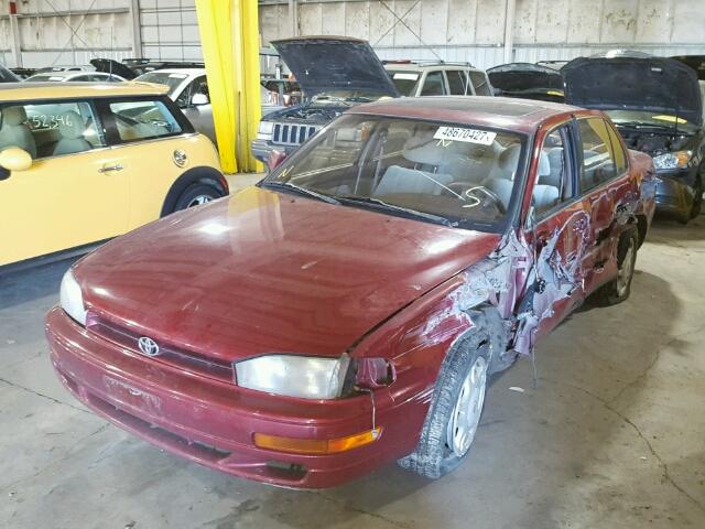 4T1VK12E0PU105392 - 1993 TOYOTA CAMRY LE BURGUNDY photo 2