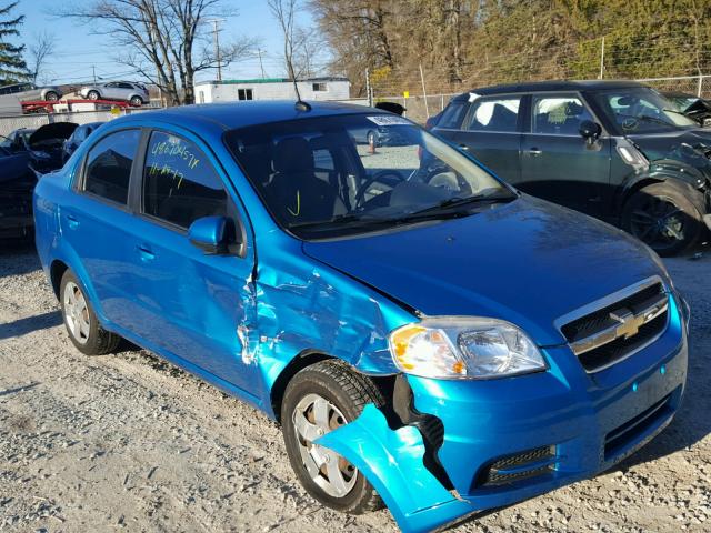 KL1TD56E29B651365 - 2009 CHEVROLET AVEO LS BLUE photo 1