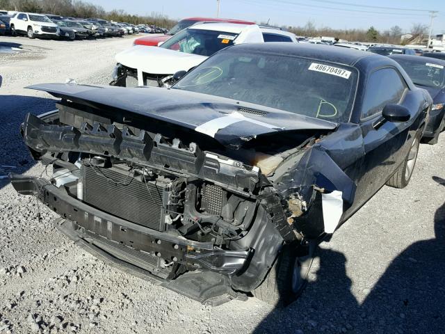 2C3CDYAG5EH152889 - 2014 DODGE CHALLENGER BLACK photo 2