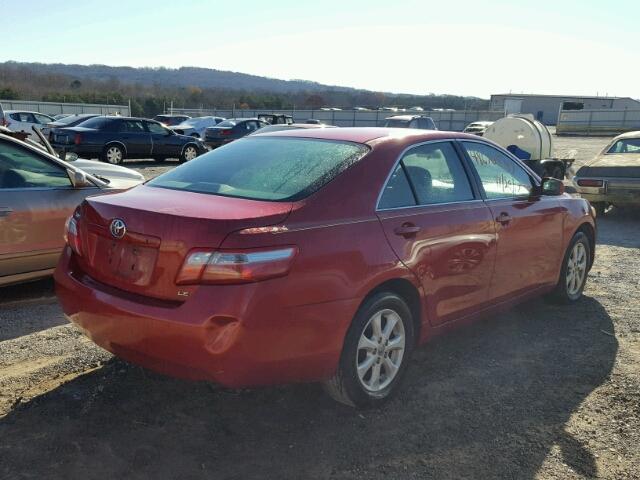 4T1BE46KX9U381142 - 2009 TOYOTA CAMRY BASE RED photo 4