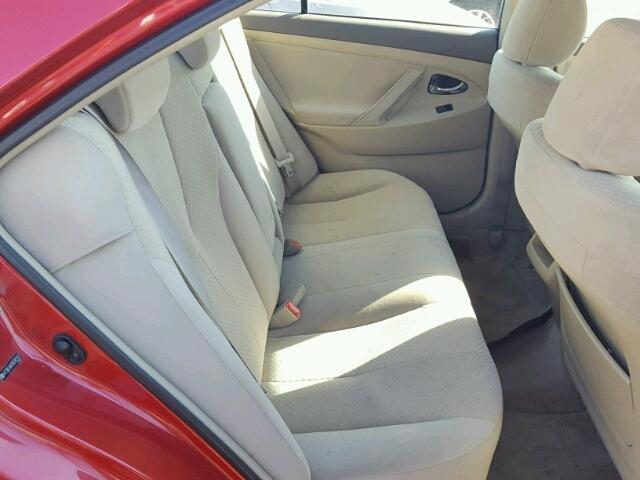 4T1BE46KX9U381142 - 2009 TOYOTA CAMRY BASE RED photo 6