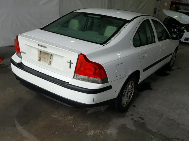 YV1RS61T042377543 - 2004 VOLVO S60 WHITE photo 4