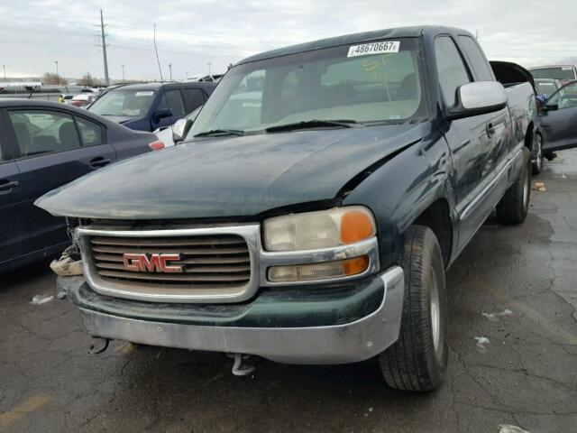 1GTEK19T01E187246 - 2001 GMC NEW SIERRA GREEN photo 2