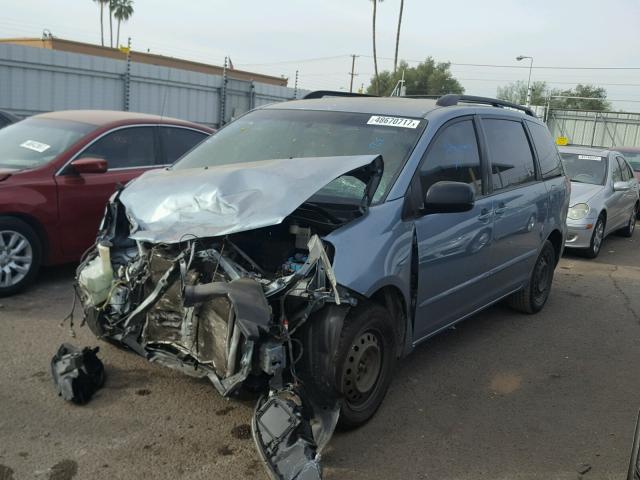 5TDZA23C16S460733 - 2006 TOYOTA SIENNA CE BLUE photo 2