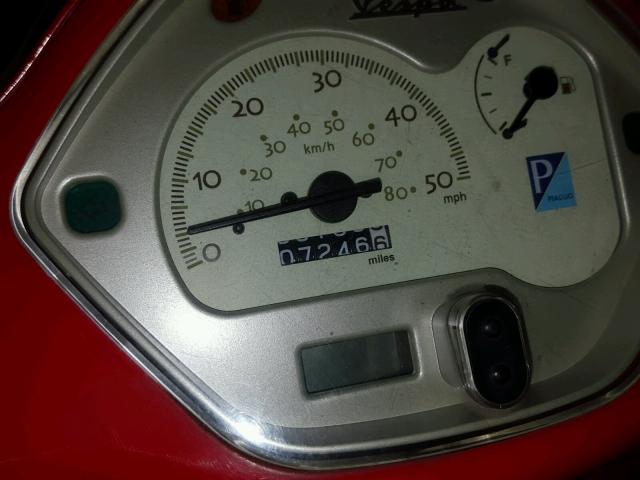 ZAPC386B5A5010912 - 2010 VESPA LX 50 RED photo 8