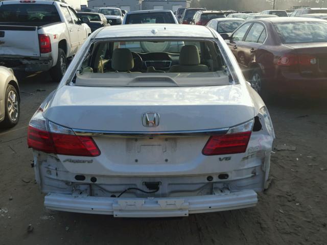 1HGCR3F85FA014854 - 2015 HONDA ACCORD EXL WHITE photo 9