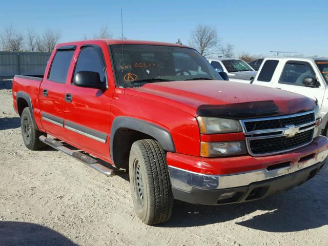 2GCEK13Z061353223 - 2006 CHEVROLET SILVERADO RED photo 1