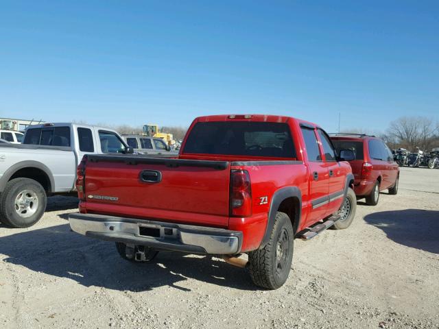 2GCEK13Z061353223 - 2006 CHEVROLET SILVERADO RED photo 4