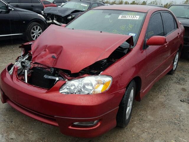 1NXBR32E48Z958275 - 2008 TOYOTA COROLLA CE RED photo 2