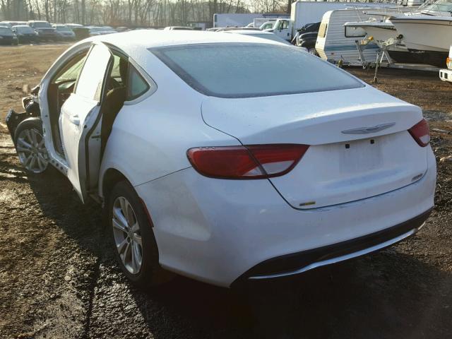 1C3CCCAB1FN611144 - 2015 CHRYSLER 200 LIMITE WHITE photo 3