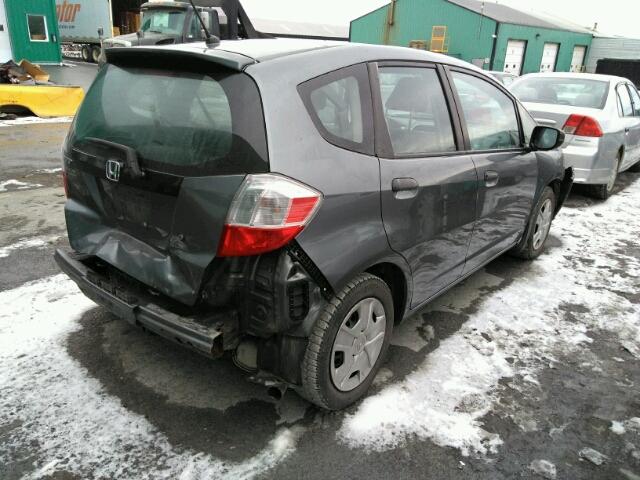 LUCGE8G31E3006132 - 2014 HONDA FIT DX-A GRAY photo 4