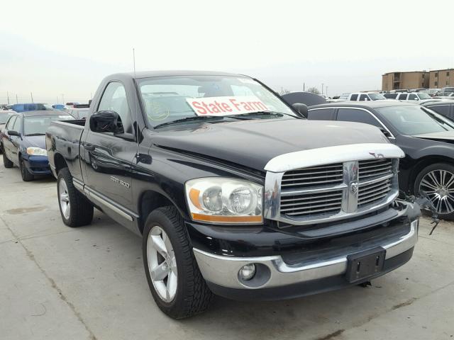 1D7HA16N06J118728 - 2006 DODGE RAM 1500 S BLACK photo 1