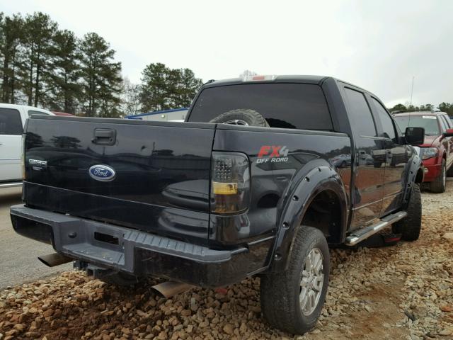 1FTPW145X5KD71039 - 2005 FORD F150 SUPER BLACK photo 4