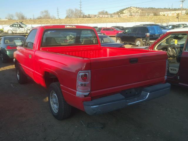 1B7HC16X01S149616 - 2001 DODGE RAM 1500 RED photo 3