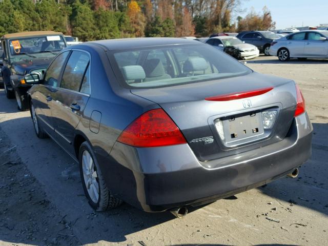 1HGCM66497A079978 - 2007 HONDA ACCORD SE CHARCOAL photo 3