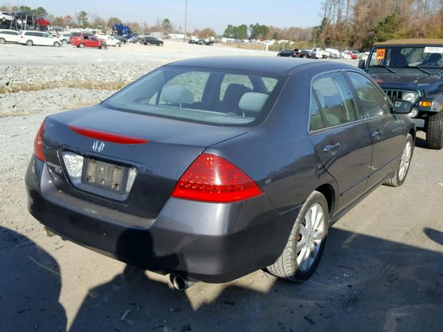 1HGCM66497A079978 - 2007 HONDA ACCORD SE CHARCOAL photo 4