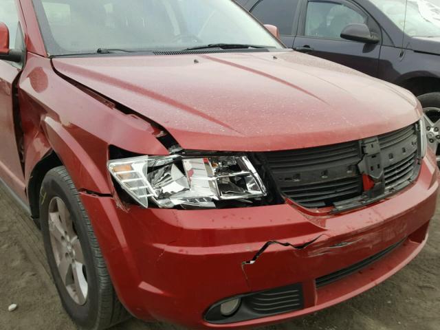 3D4PG5FV9AT211375 - 2010 DODGE JOURNEY SX BURGUNDY photo 9