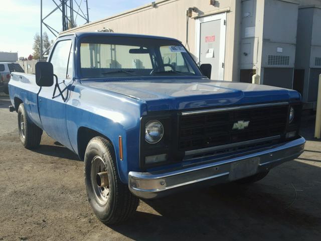 CCL249Z144285 - 1979 CHEVROLET CK10 BLUE photo 1